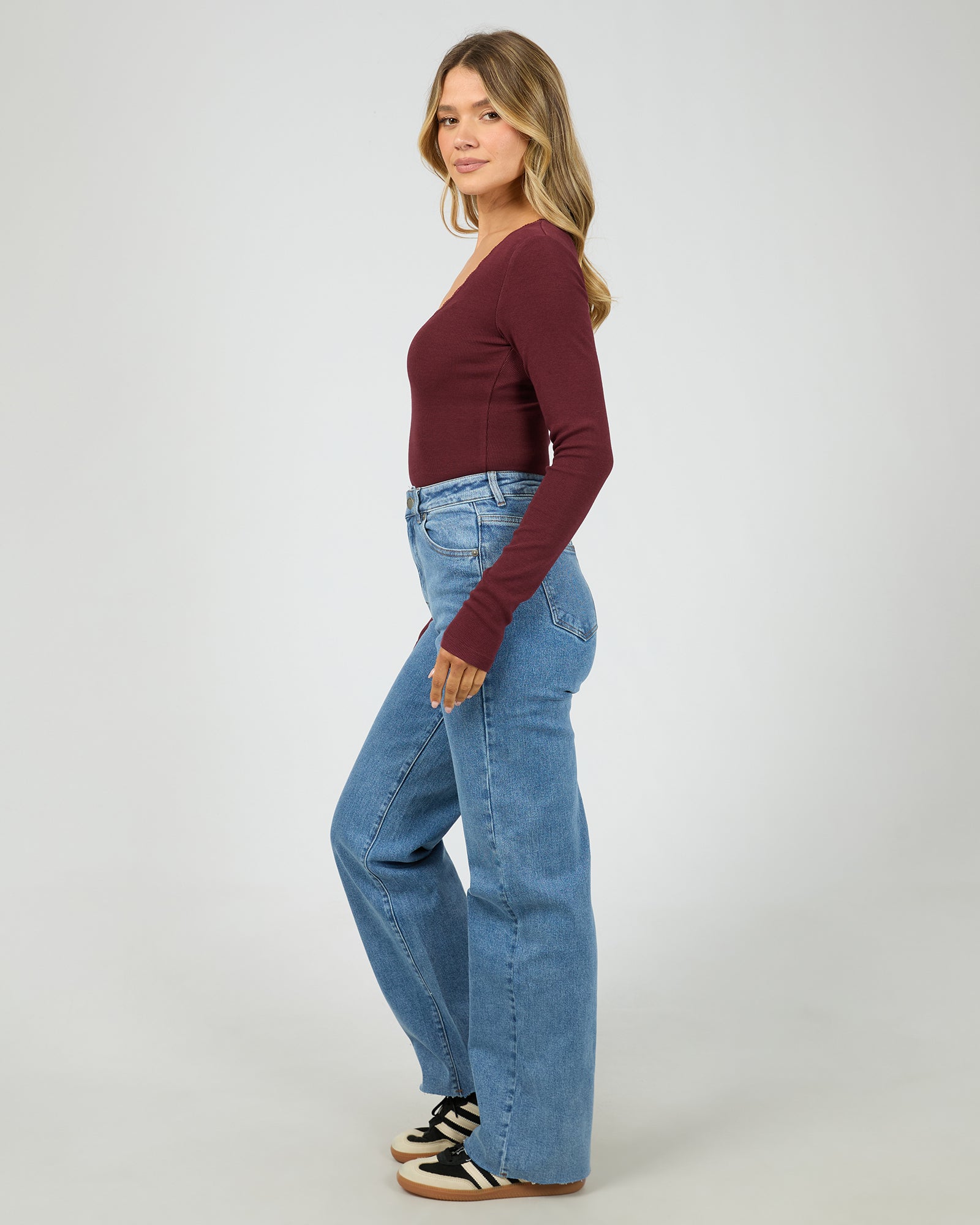 Rib Scoop Top - The Rose Edit
