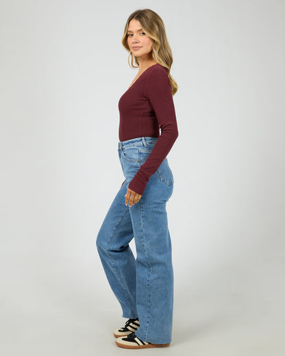 Rib Scoop Top - The Rose Edit