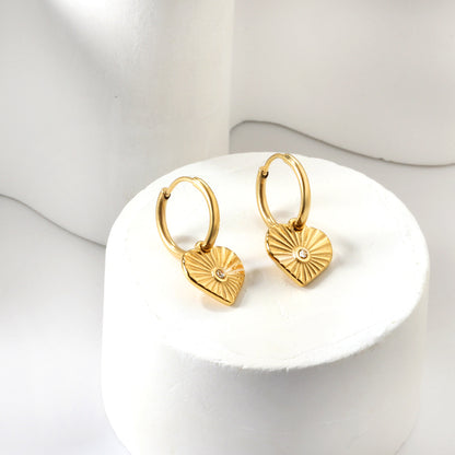 Heartburst Hoops - Gold The Rose Edit