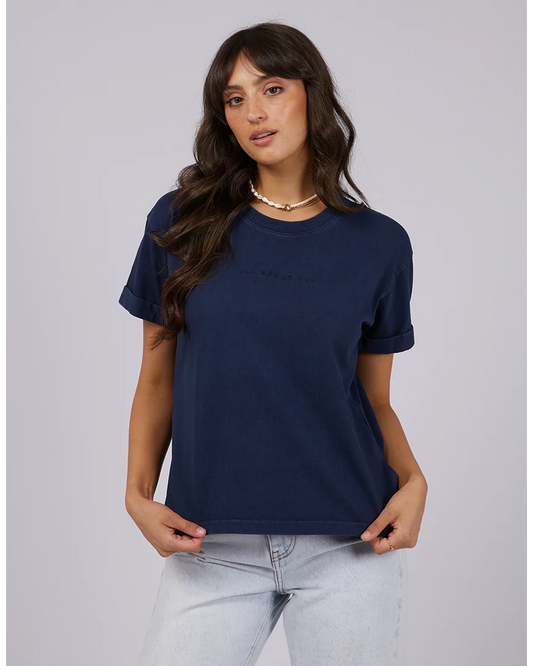 AAE Washed Tee – Navy