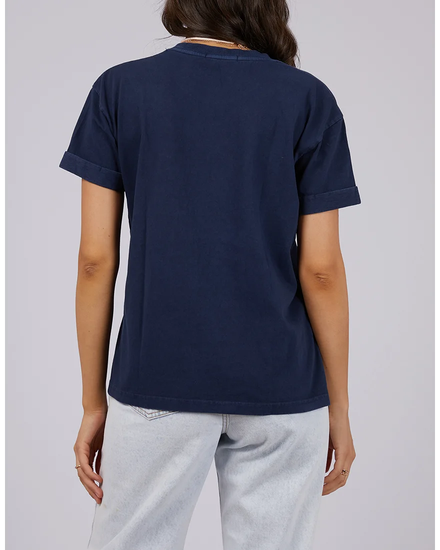 AAE Washed Tee – Navy