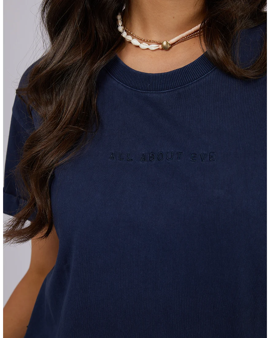 AAE Washed Tee – Navy
