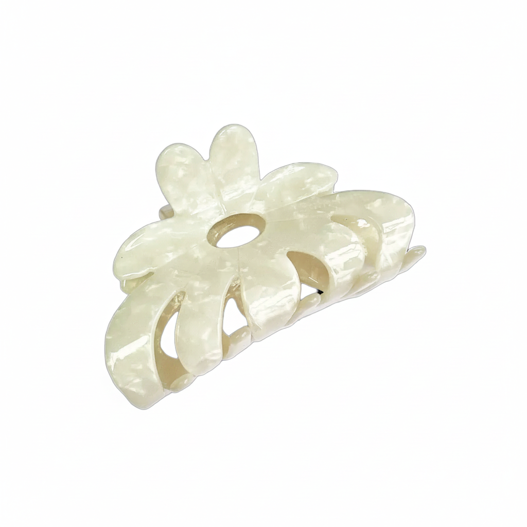 Rebekah Claw Clip - Classic Pearl Buttermilk