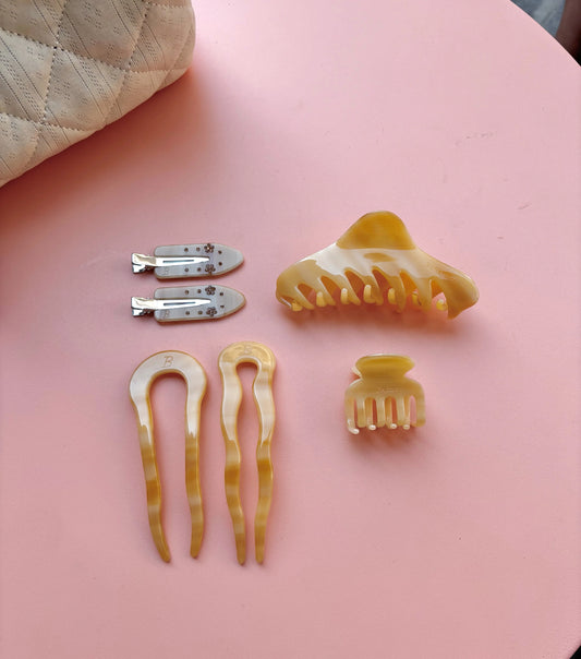 Sandy Hairfork in Shortbread honey The Rose Edit