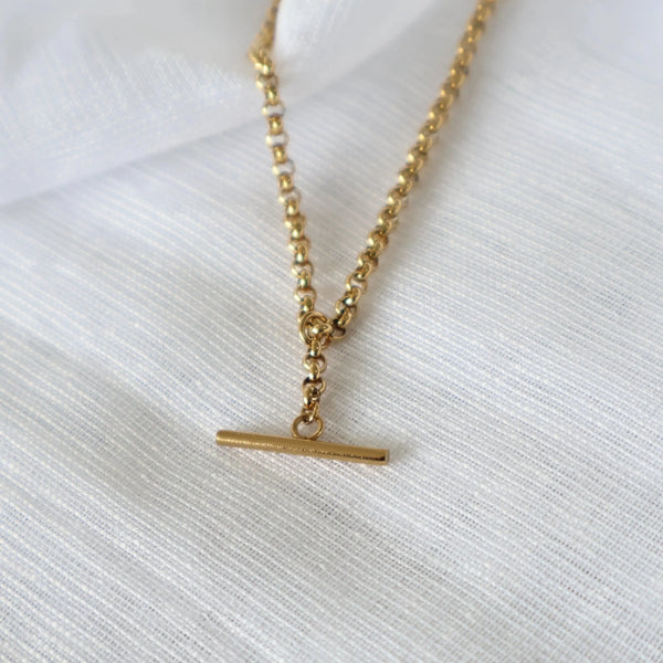 Large T Bar Necklace KatyB Jewellery