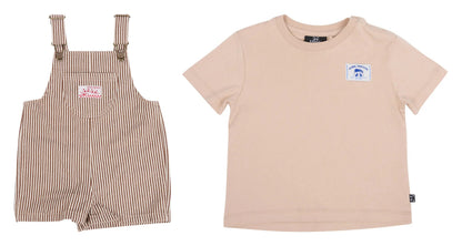 Trailblazer Overalls &Raffi Tee Set Animal Crackers