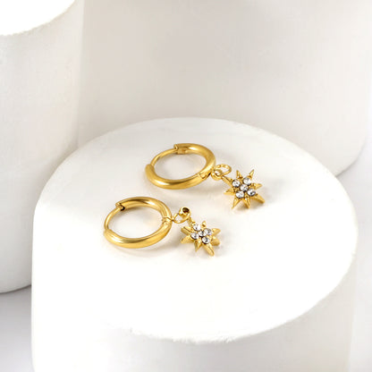 Sienna Hoops - Gold The Rose Edit