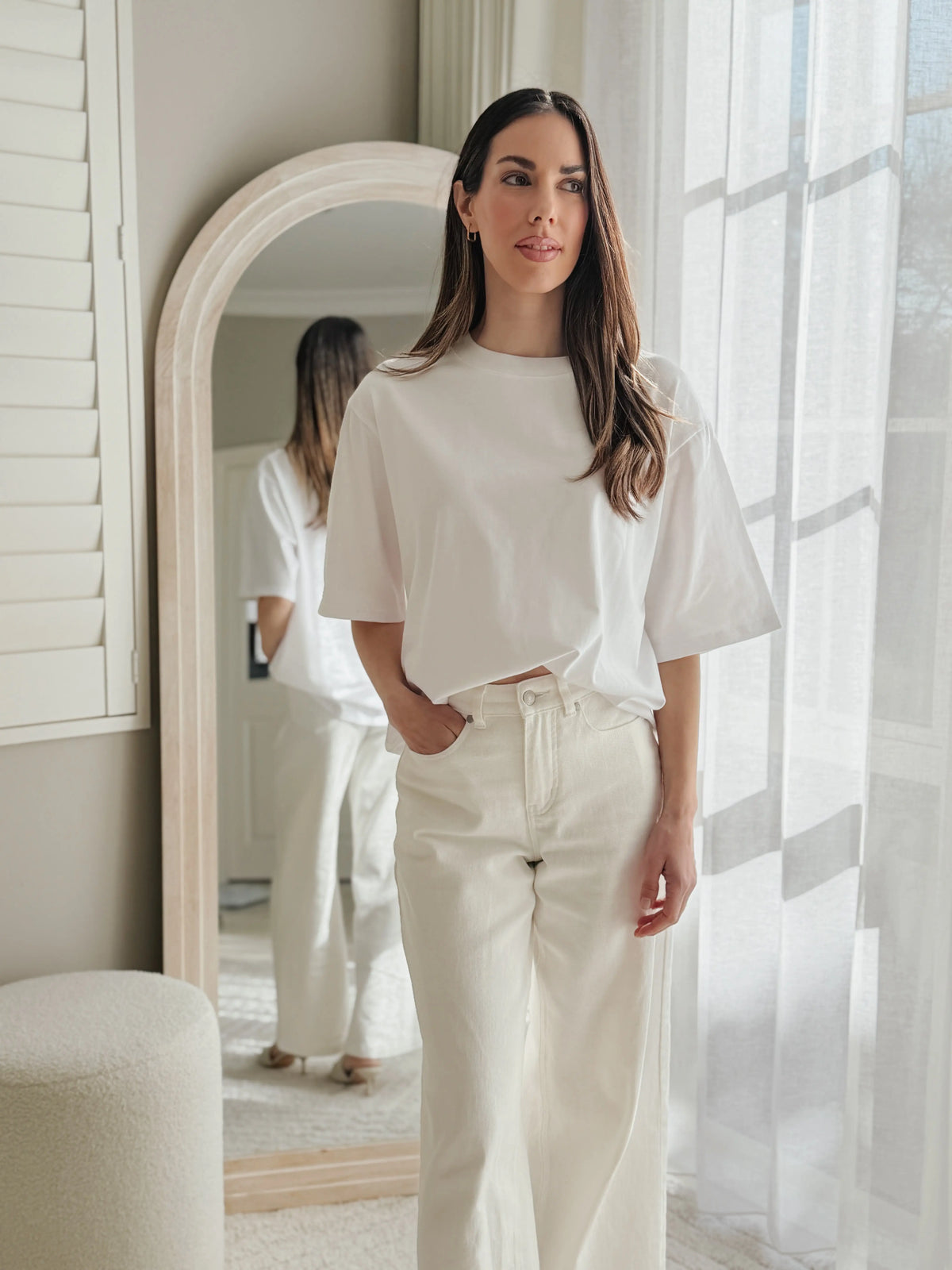 Core Oversized Tee - White Silent Theory
