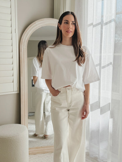 Core Oversized Tee - White Silent Theory