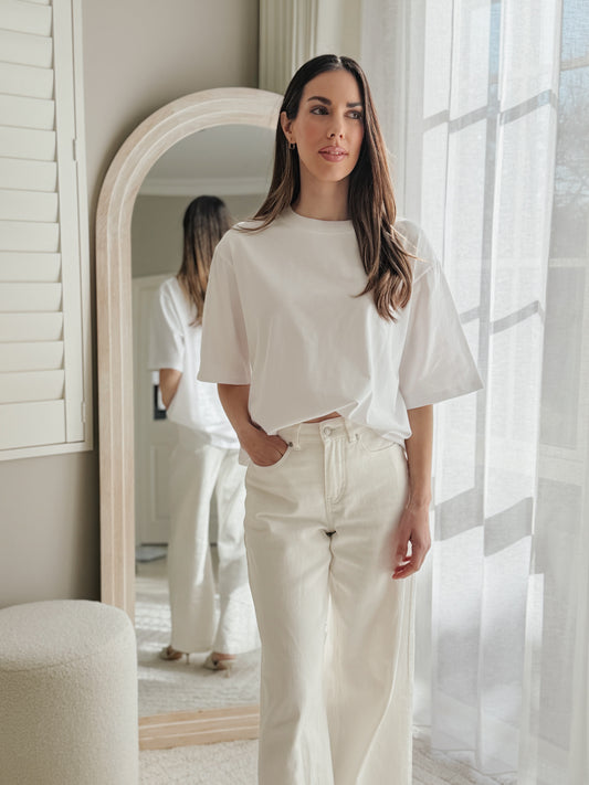 Core Oversized Tee - White Silent Theory