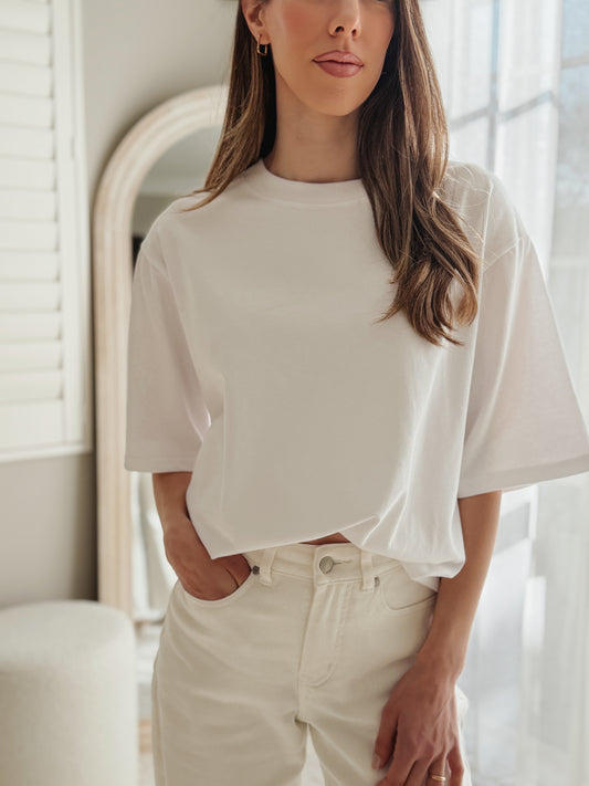 Core Oversized Tee - White Silent Theory