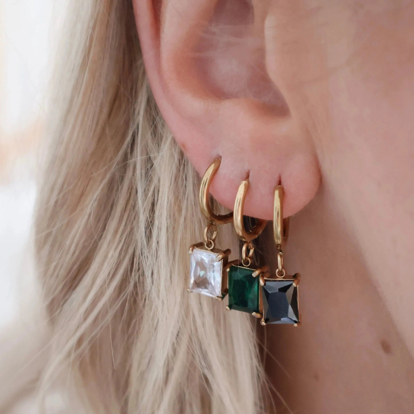 Ivy Hoops - Coffee KatyB Jewellery