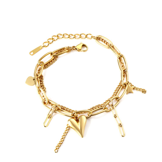 Charm Bracelet - Gold The Rose Edit