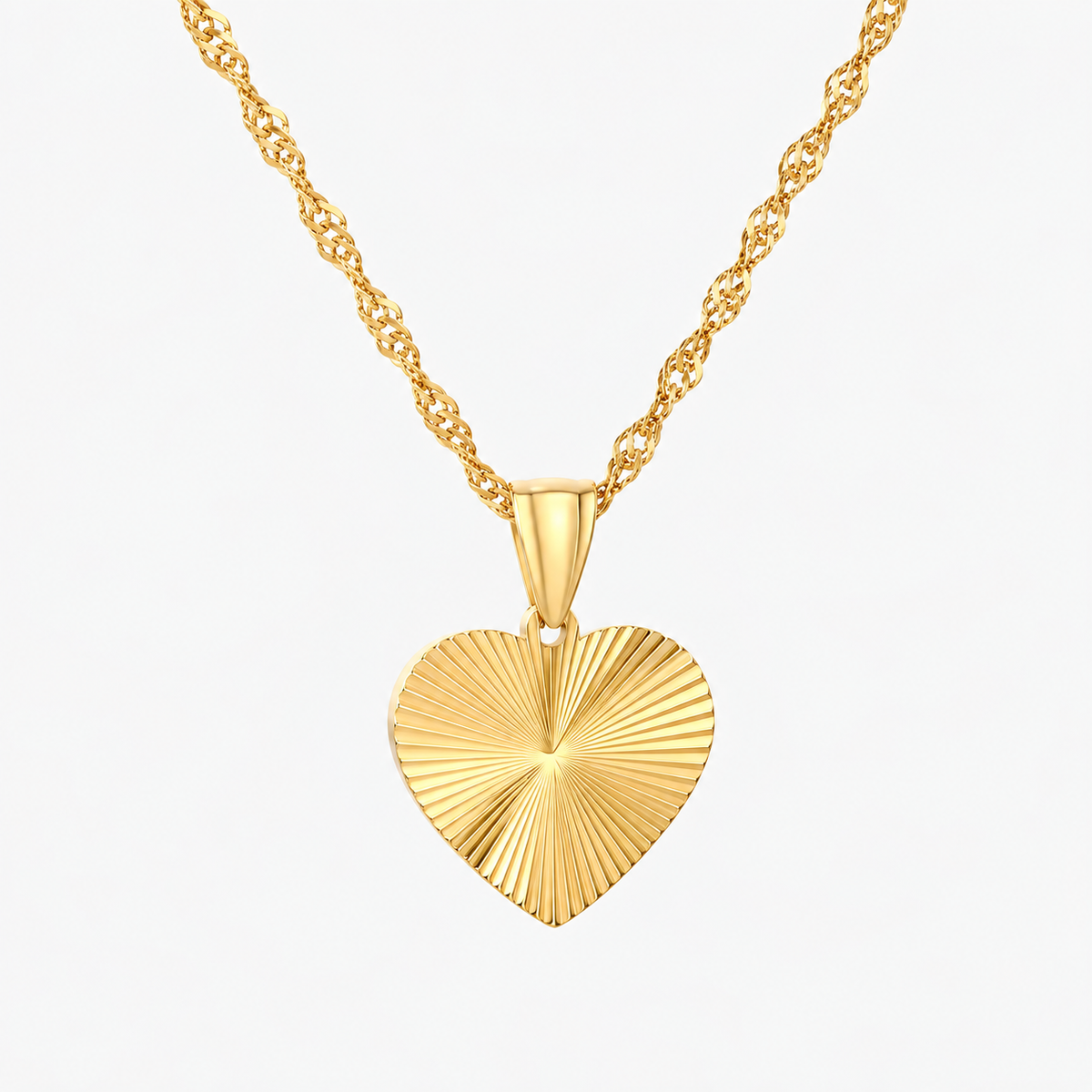 Heart Necklace - Gold The Rose Edit