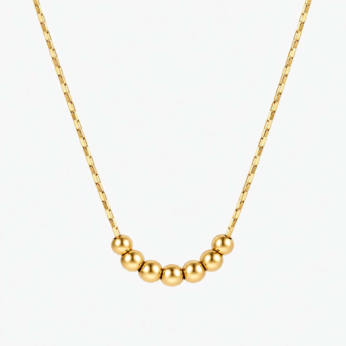 Beaded Necklace - Gold The Rose Edit