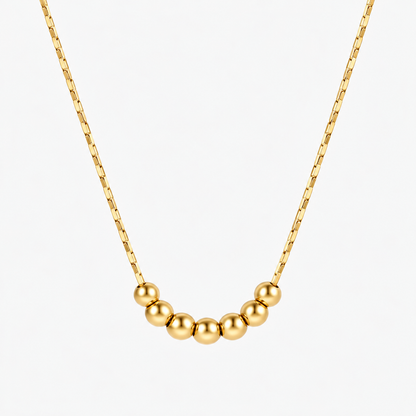 Beaded Necklace - Gold The Rose Edit