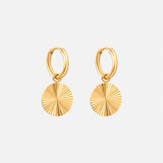 Disc Hoops - Gold The Rose Edit
