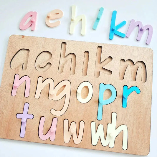 Te Pū Taka Māori - The Māori Alphabet Puzzle - Pastels Lulo