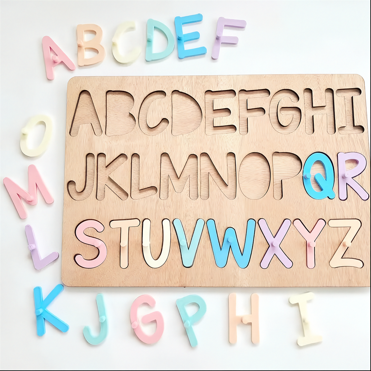 Uppercase Alphabet Puzzle - Pastels Lulo