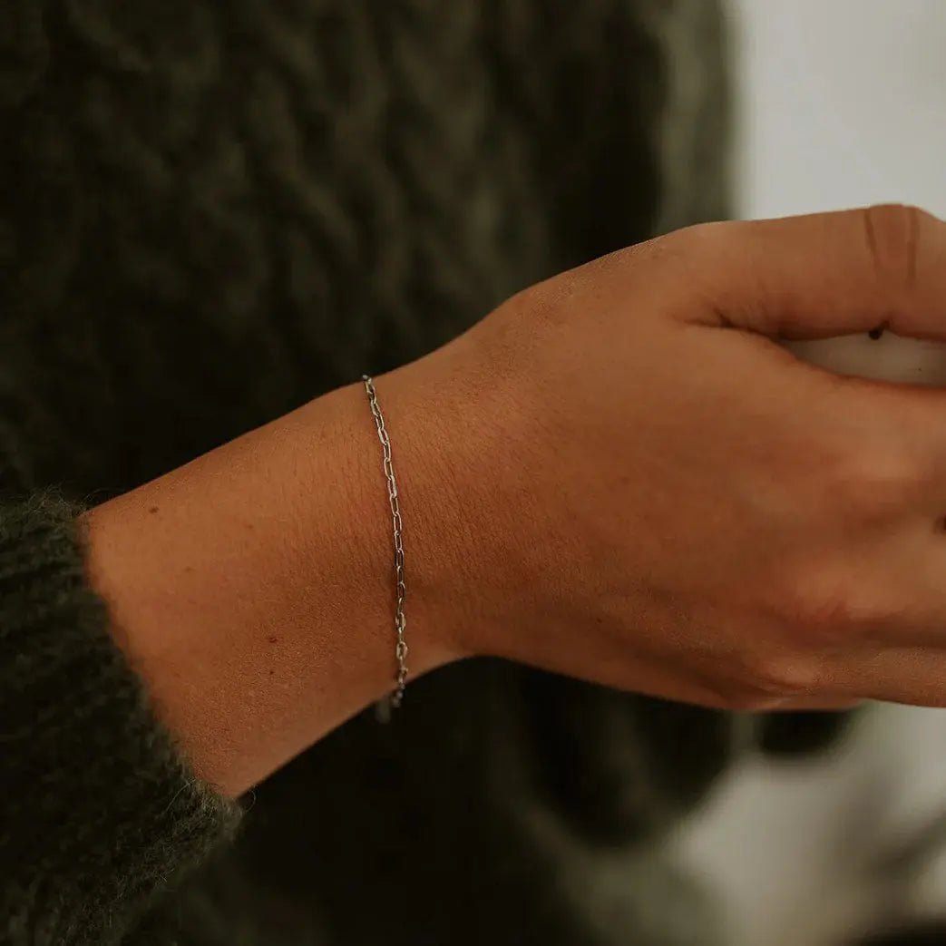 Mini Paperclip Chain Bracelet KatyB Jewellery