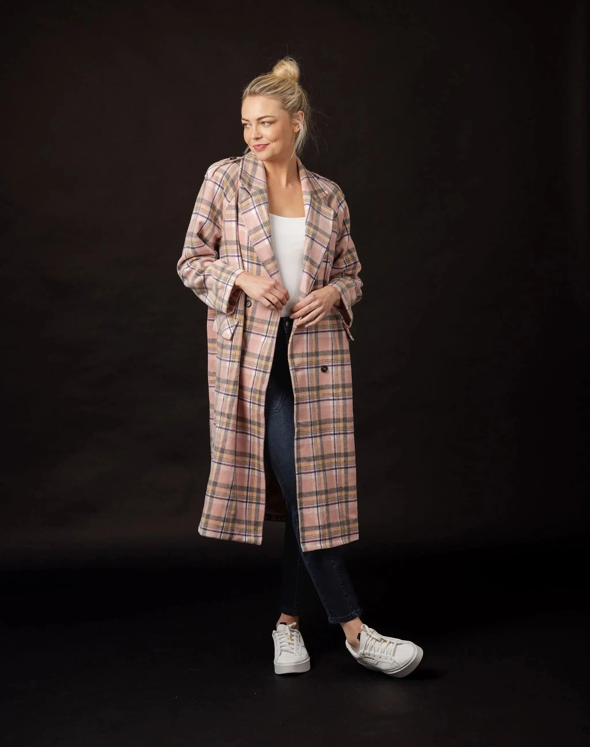Clair Coat | Pink Check Mimoso