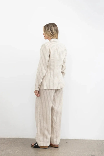 Summer Tate Pant - Natural Stripe Mimoso