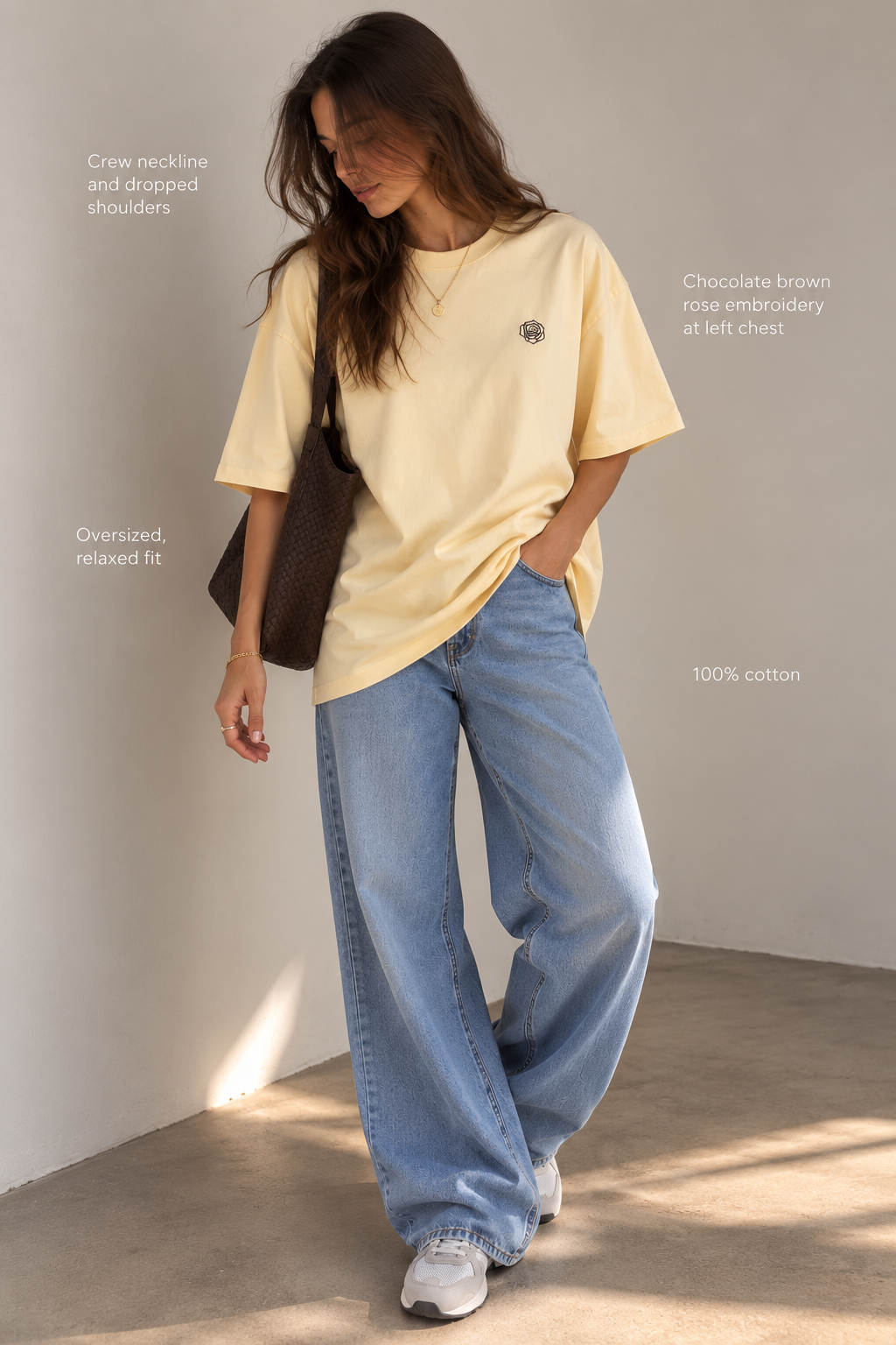 The Oversized Rose Tee - Butter The Rose Edit
