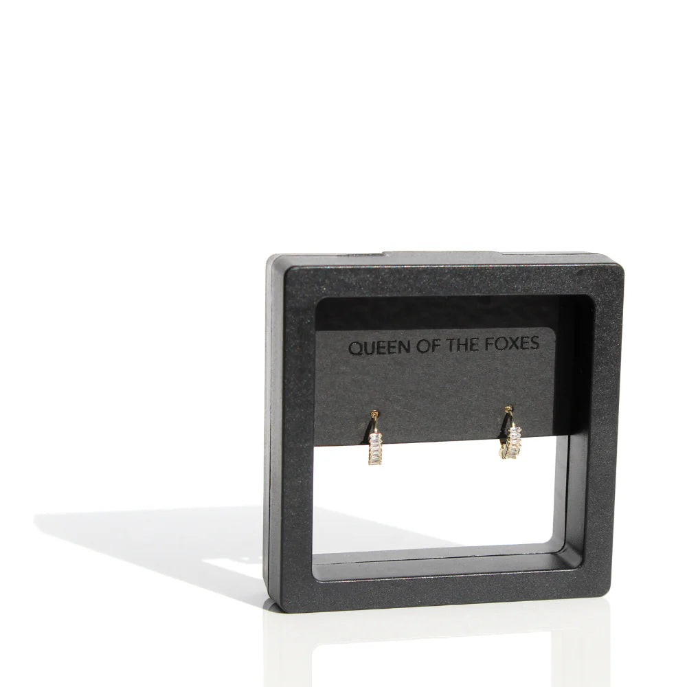 Marquise Gold Huggie Earrings