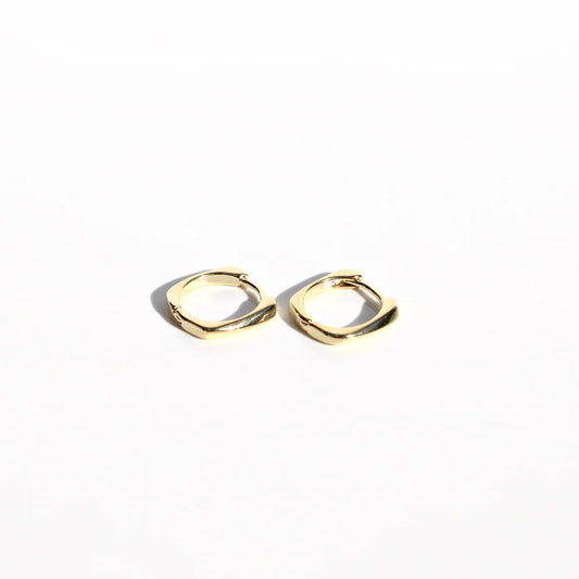 Simple Sleeper Earrings | Petite Gold