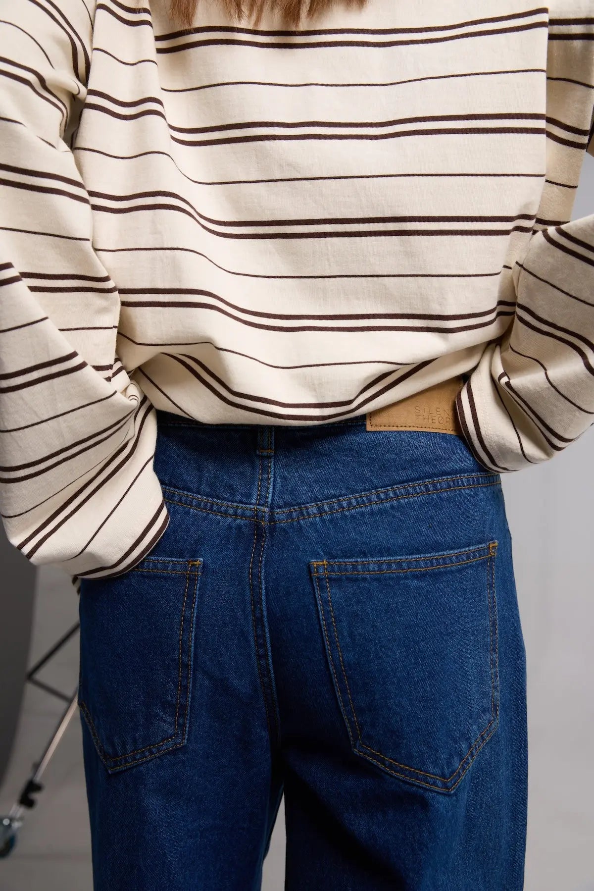 Stripe Long Sleeve Tee - Chocolate Silent Theory