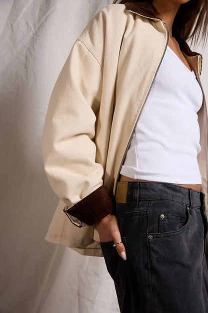 Rory Barn Jacket - Chalk Silent Theory