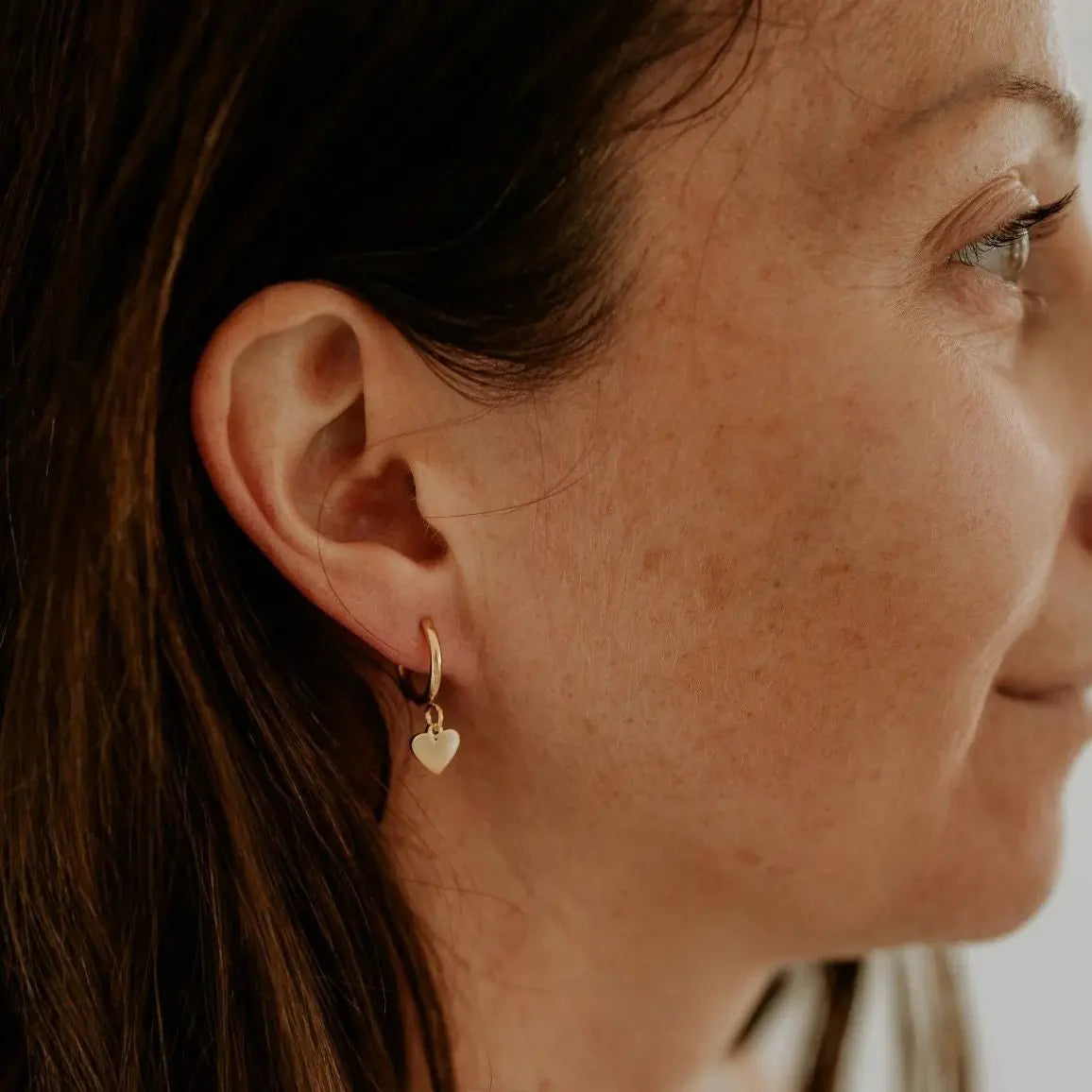 heart hoop earrings KatyB Jewellery