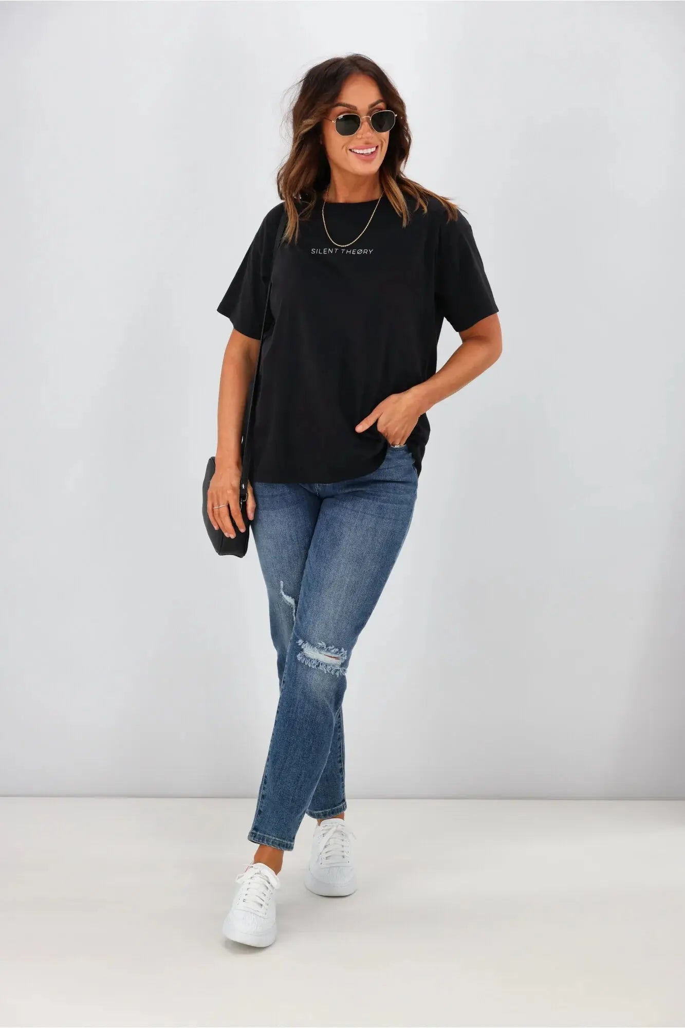 Logo Tee | Washed Black Silent Theory