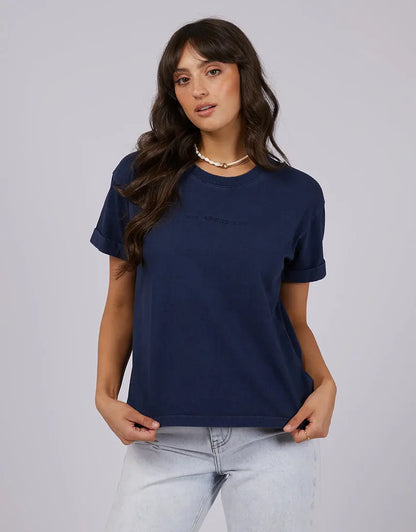 AAE Washed Tee - Navy All About Eve