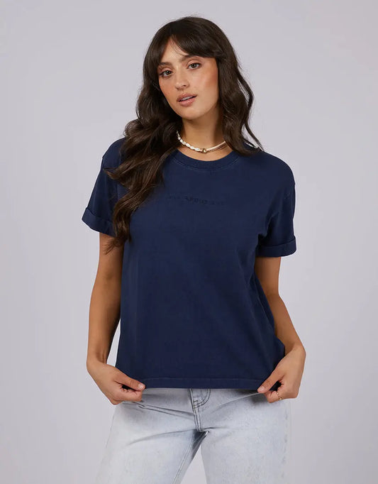 AAE Washed Tee - Navy All About Eve