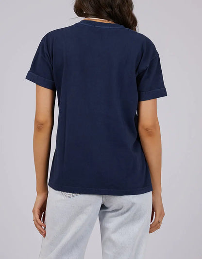AAE Washed Tee - Navy All About Eve