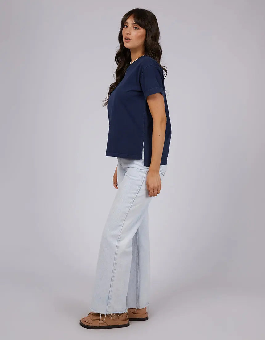 AAE Washed Tee - Navy All About Eve