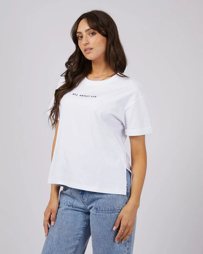 AAE Washed Tee - White All About Eve