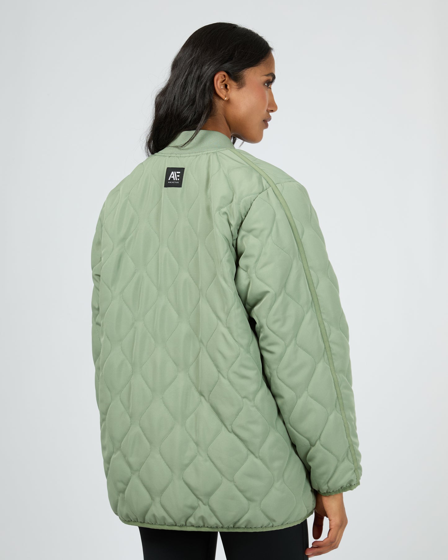 Active Quilted Khaki Jacket All About Eve