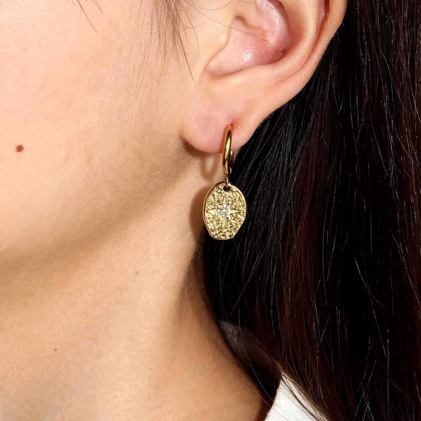 Cleo Hoops - Gold The Rose Edit