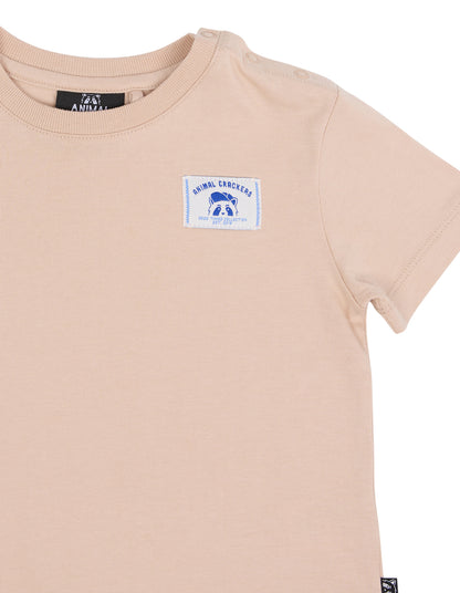 Basic Raffi Tee - Tan Animal Crackers