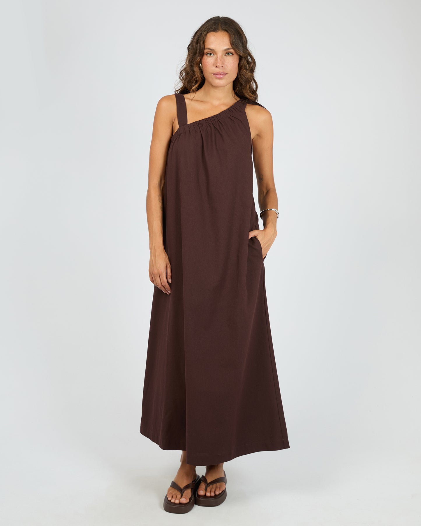 Bowie Tie Dress - Chocolate The Rose Edit