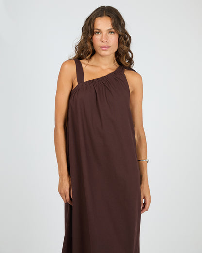 Bowie Tie Dress - Chocolate The Rose Edit