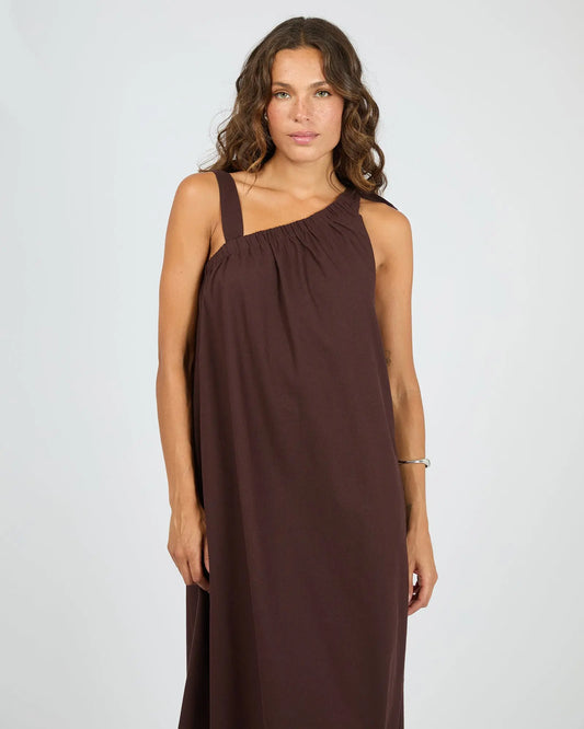 Bowie Tie Dress - Chocolate The Rose Edit