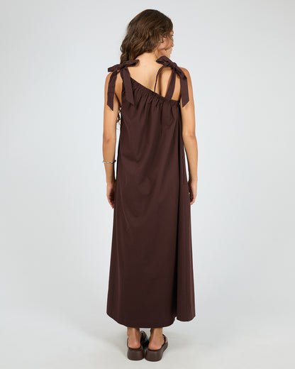 Bowie Tie Dress - Chocolate The Rose Edit