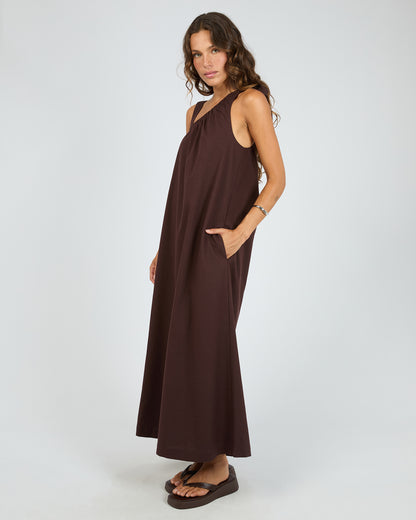 Bowie Tie Dress - Chocolate The Rose Edit