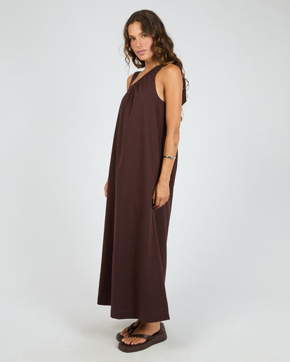 Bowie Tie Dress - Chocolate The Rose Edit