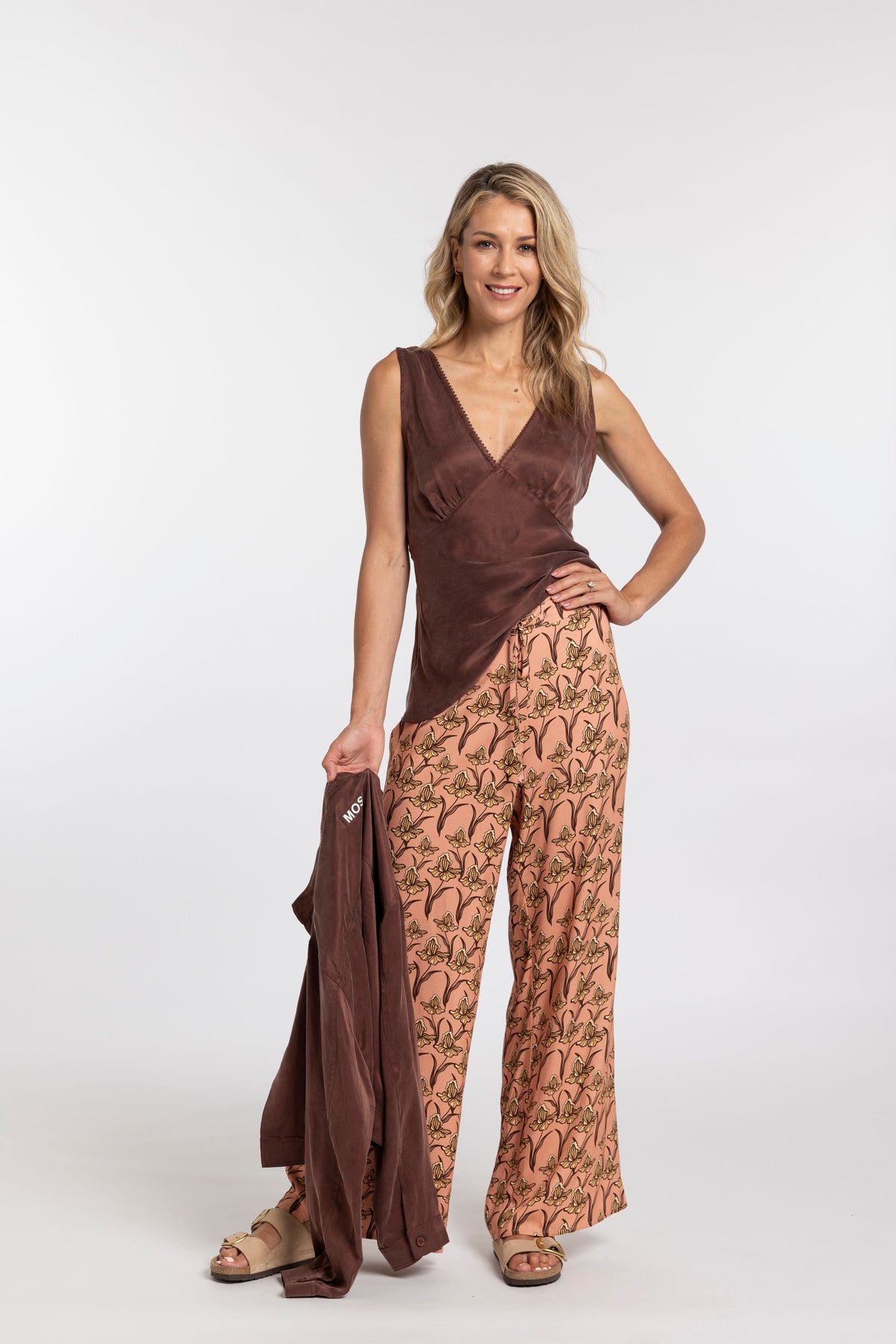 Mona Pant in Chocolate