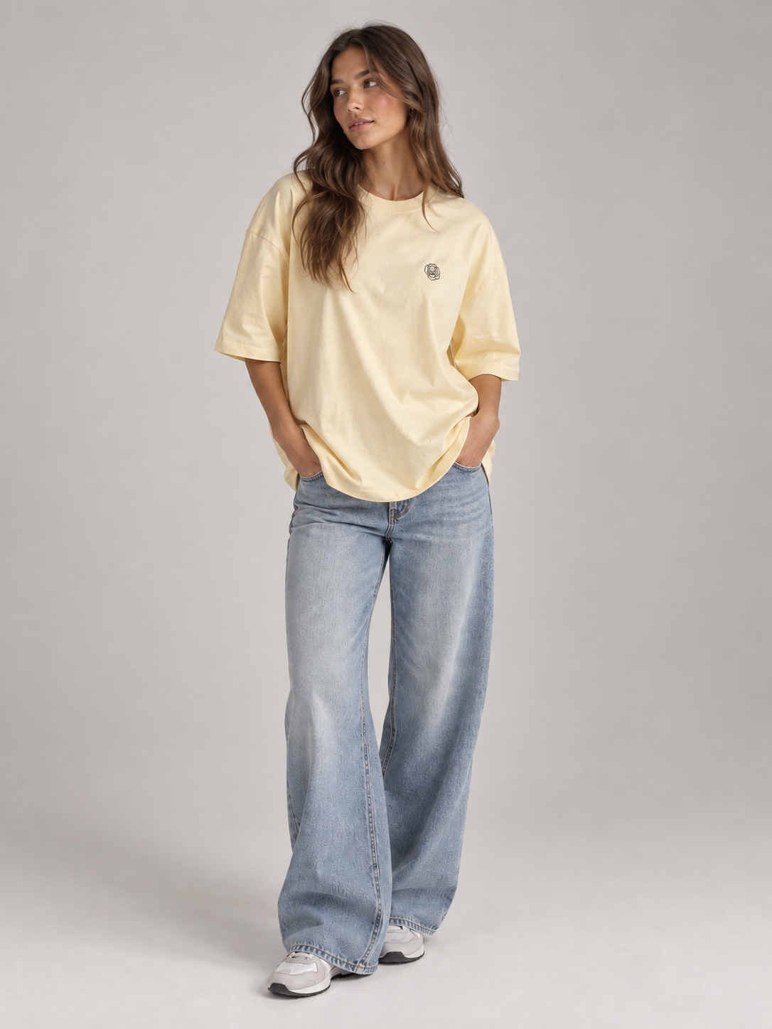 The Oversized Rose Tee - Butter The Rose Edit