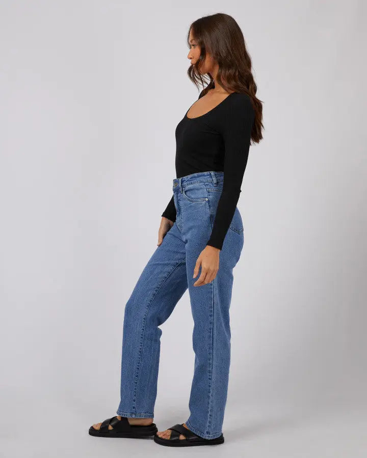 Hazel Long Sleeve Tee - Black & White Silent Theory